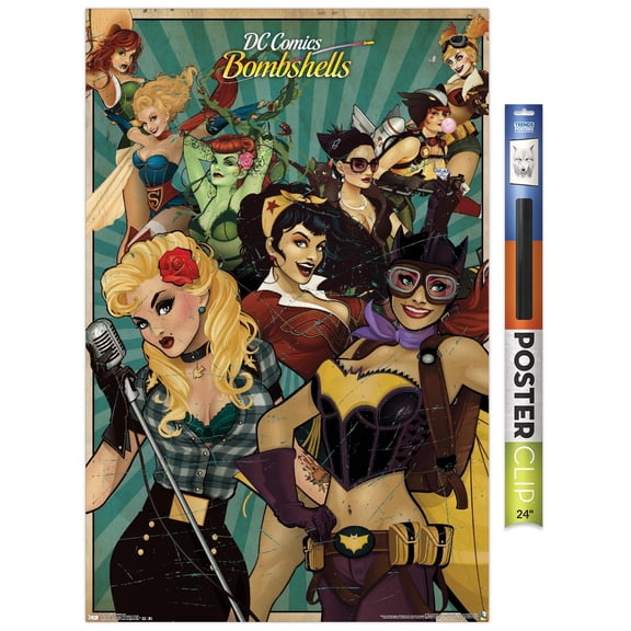 DC Comics Bombshells Wall Poster, 22.375" x 34"