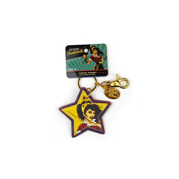 DC Comics Bombshells Wonder Woman Faux Leather Keychain