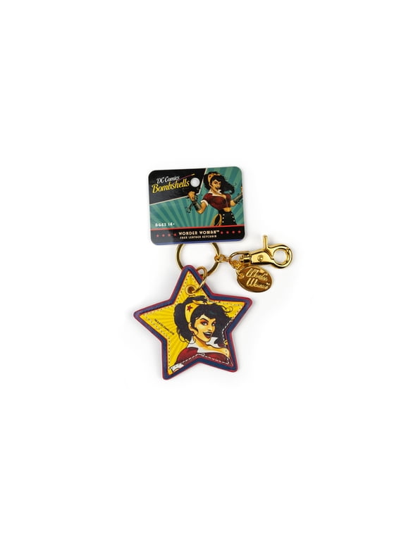 Bombshells Wonder Woman Faux Leather Keychain