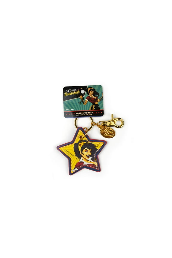 Bombshells Wonder Woman Faux Leather Keychain