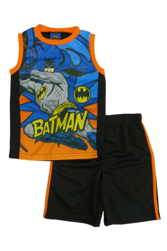 Boys 2-Piece Batman Tank Top & Shorts Athletic Set 5