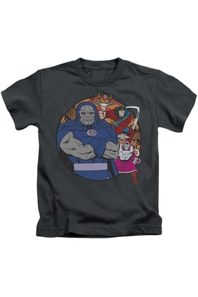 DC Comics Boys' Apokolips Represent Childrens T-shirt Charcoal