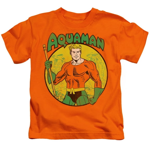 DC Comics Boys' Aquaman Childrens T-shirt Orange