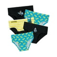 thumbnail image 1 of DC Comics Boys Batman Briefs 5 Pack Black Sizes 3T - 10, 1 of 3