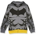 thumbnail image 1 of DC Comics Boys Batman Cosplay Zip-up Hoodie with Cape - 4-20 Sweatshirt, Black, 7 US, 1 of 1