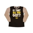 thumbnail image 1 of DC Comics Boys' Batman Logo "Is That All You Got?" Long Sleeve T-Shirt (Little Boys & Big Boys), 1 of 1