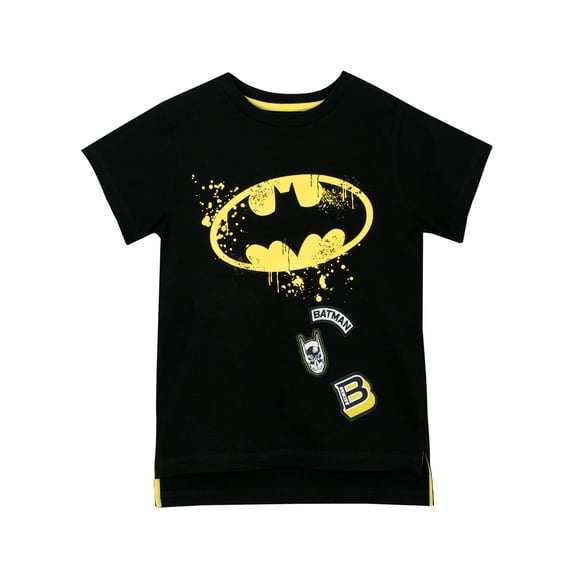 DC Comics Boys Batman T-Shirt Black Sizes 4-14