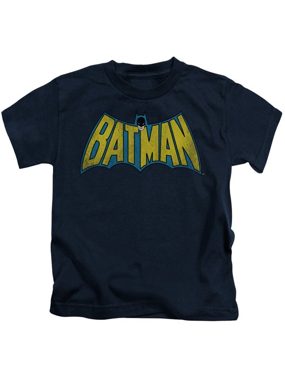 DC Comics Boys' Classic Batman Logo Childrens T-shirt Navy