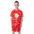 thumbnail image 1 of DC Comics Boys' Justice League Digital Camo The Flash Superhero 2 Piece Short-Sleeve Pajama Short Set, 1 of 7