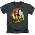 thumbnail image 1 of DC Comics Boys' Run Flash Run Childrens T-shirt Charcoal, 1 of 2