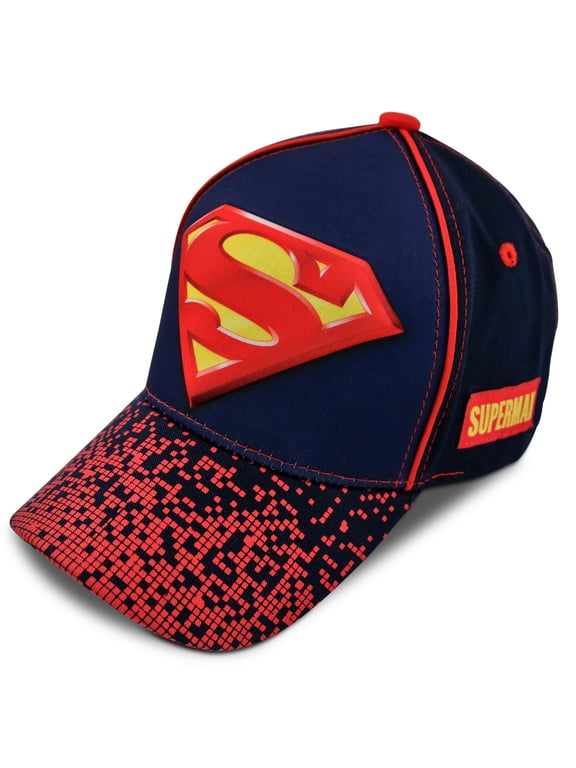Boys' Super Hero Baseball Cap - 3D Superman, Batman, Justice League Hat (2T-7)