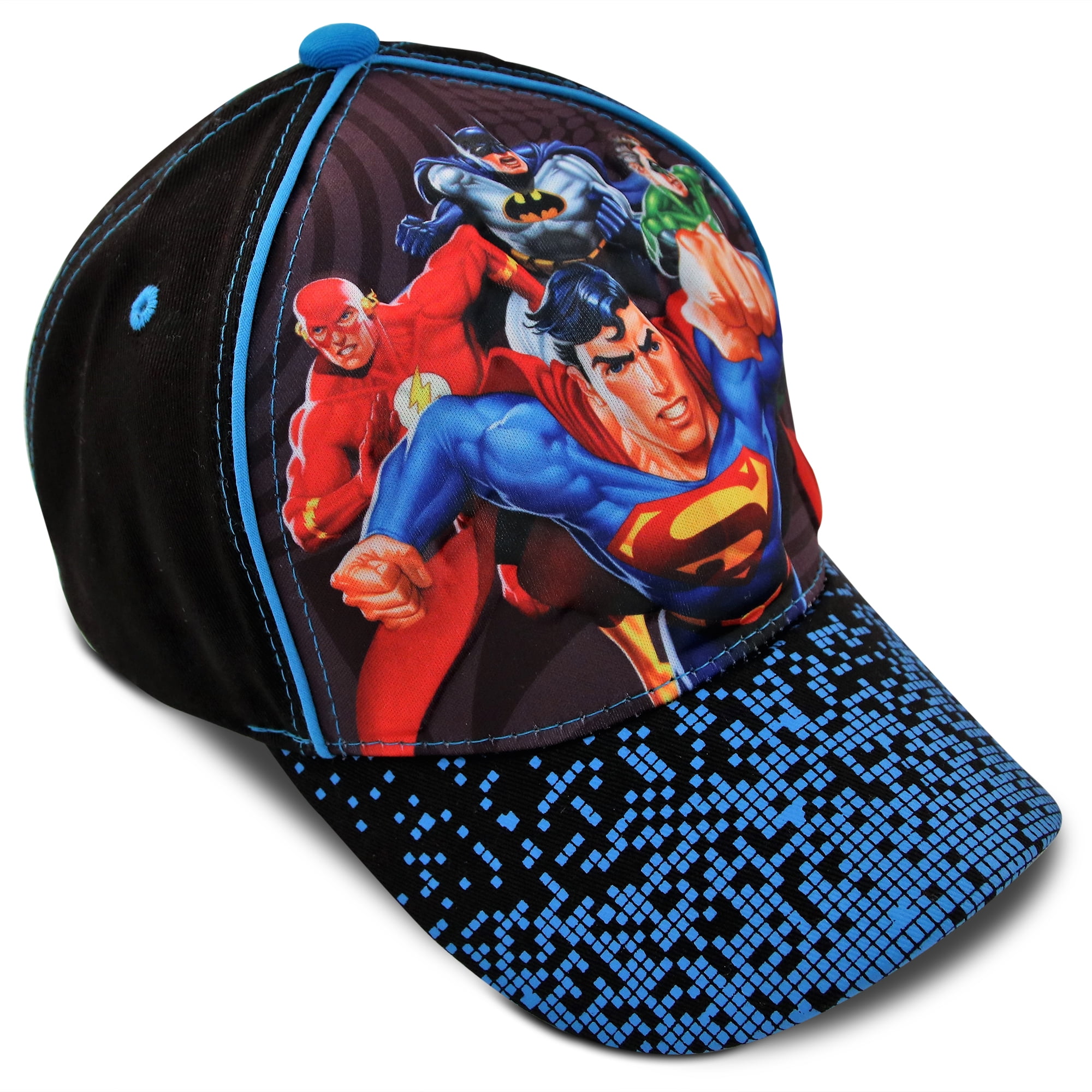 DC Comics Boys\' Super Hero Baseball Cap - 3D Superman, Batman, Justice  League Hat (2T-7)