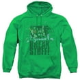 thumbnail image 1 of DC Comics Break Stuff Adult Pullover Hoodie Sweatshirt Kelly Green, 1 of 1