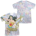 thumbnail image 1 of DC Comics Bronze Age Wonder Woman  Comic Collage Adult Front/Back Print T-Shirt, 1 of 2