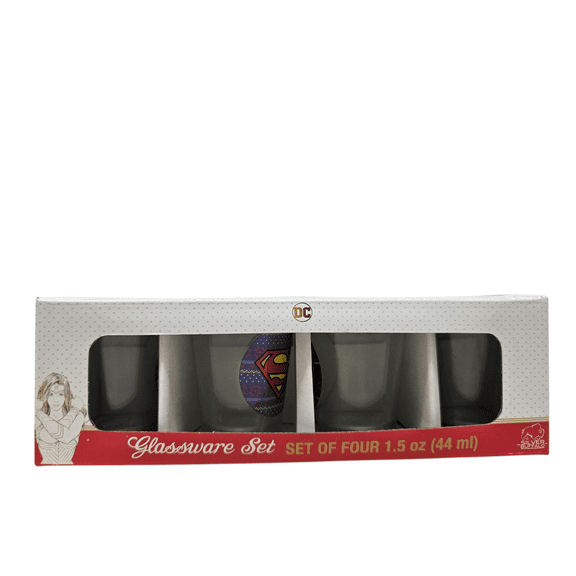DC Comics Christmas Shot Glass 4 Piece Set
