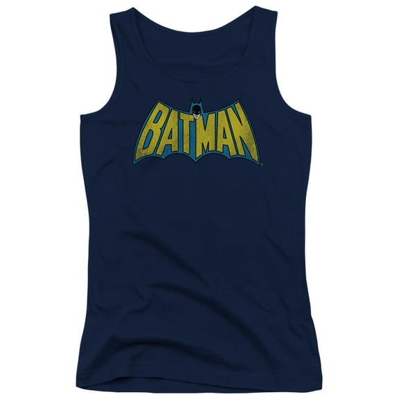 DC Comics Classic Batman Logo Junior Women's T-Shirts Tank Top Navy