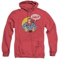 thumbnail image 1 of DC Comics Coal Adult Heather Hoodie Sweatshirt Red, 1 of 1