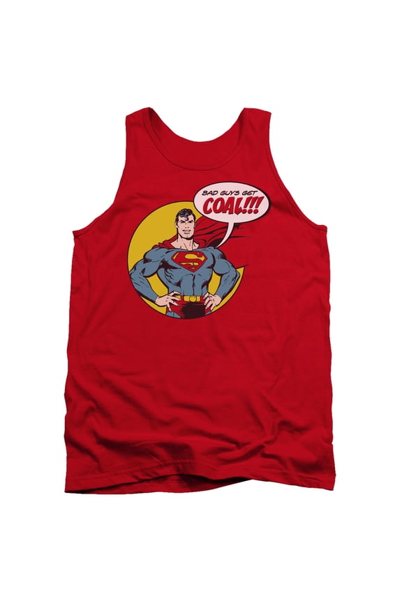 DC Comics Coal Adult Tank Top Red