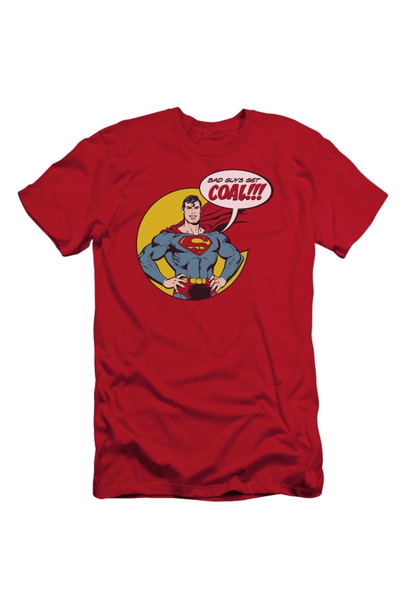 DC Comics Coal S/S Adult 30/1 T-Shirt Red