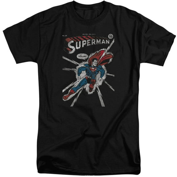 DC Comics Cover Me S/S Adult Tall Black