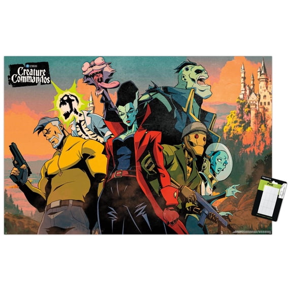 DC Studios Creature Commandos - Key Art Wall Poster, 22.375" x 34"