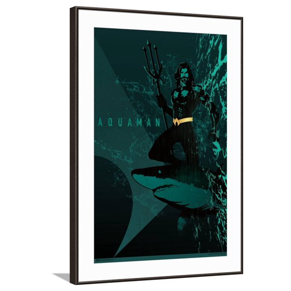 DC Comics: Dark Artistic - Aquaman Canvas Wall Poster, 22.375" x 34"