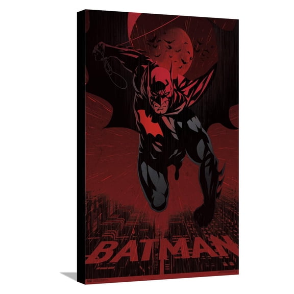DC Comics: Dark Artistic - Batman Canvas Wall Poster, 14.725" x 22.375"