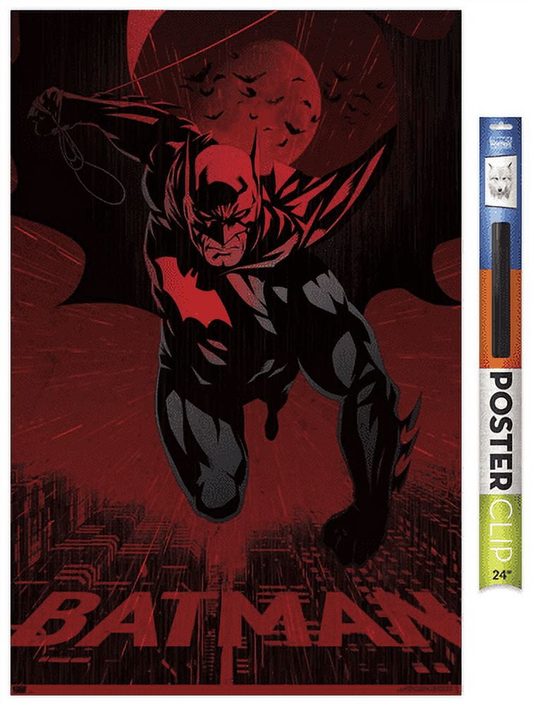 DC Comics Dark Artistic Batman Poster with Clip Bundle