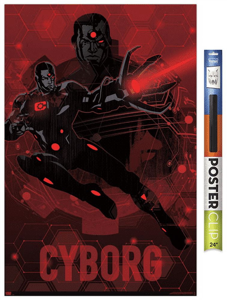 DC Comics: Dark Artistic - Cyborg Wall Poster, 22.375" x 34"