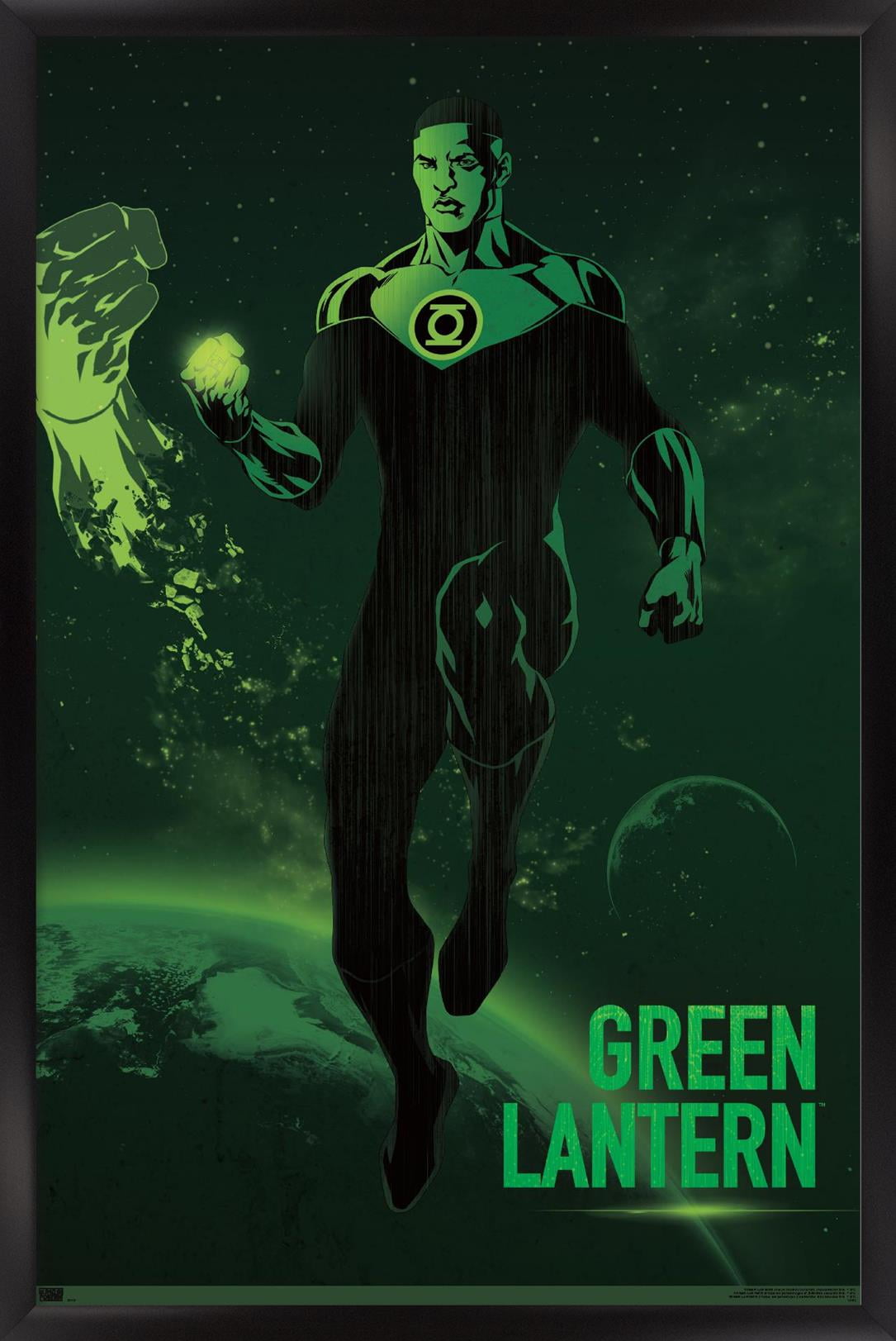 DC Comics: Dark Artistic - Green Lantern Wall Poster, 14.725" x 22.375" Framed