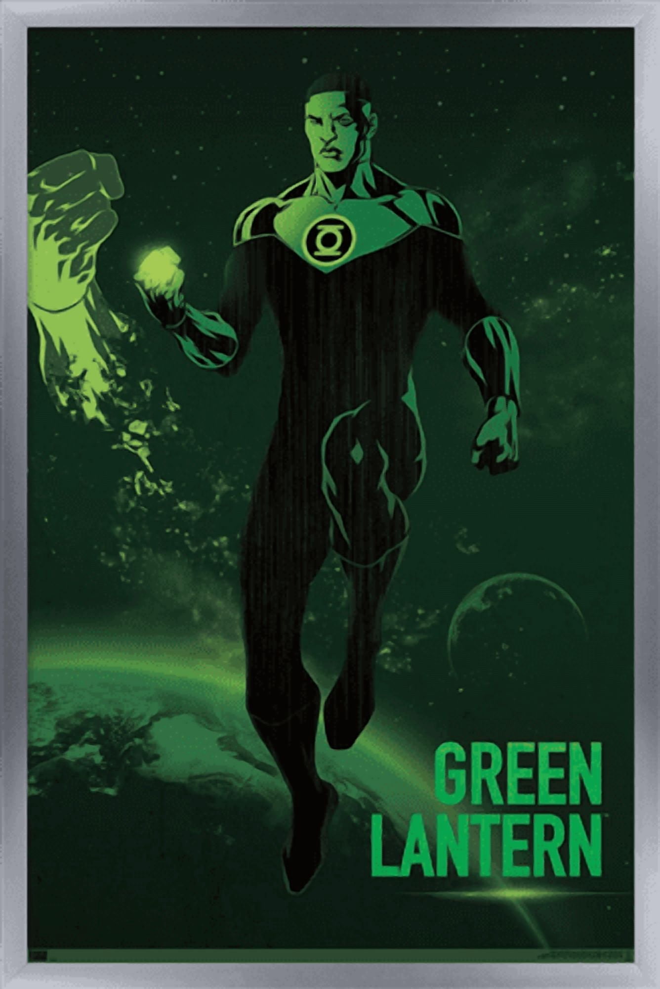 DC Comics: Dark Artistic - Green Lantern Wall Poster, 22.375" x 34" Framed