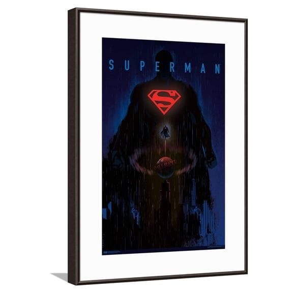 DC Comics: Dark Artistic - Superman Canvas Wall Poster, 14.725" x 22.375"