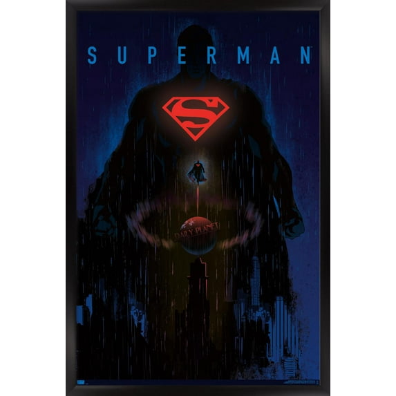 DC Comics: Dark Artistic - Superman Wall Poster, 22.375" x 34" Framed