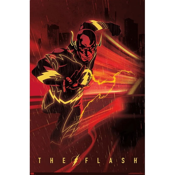 DC Comics: Dark Artistic - The Flash Wall Poster, 14.725" x 22.375"