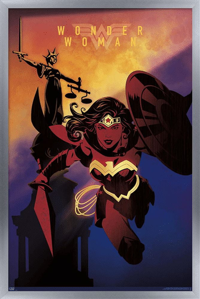 DC Comics: Dark Artistic - Wonder Woman Wall Poster, 14.725" x 22.375" Framed