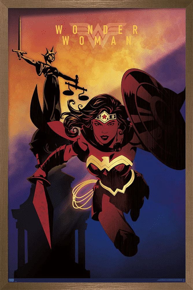 DC Comics: Dark Artistic - Wonder Woman Wall Poster, 22.375" x 34" Framed