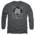 thumbnail image 1 of DC Comics Dastardly Merriment Long Sleeve Adult 18/1 T-Shirt Charcoal, 1 of 1