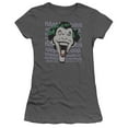 thumbnail image 1 of DC Comics Dastardly Merriment S/S Junior Women's T-Shirt Sheer Charcoal, 1 of 1