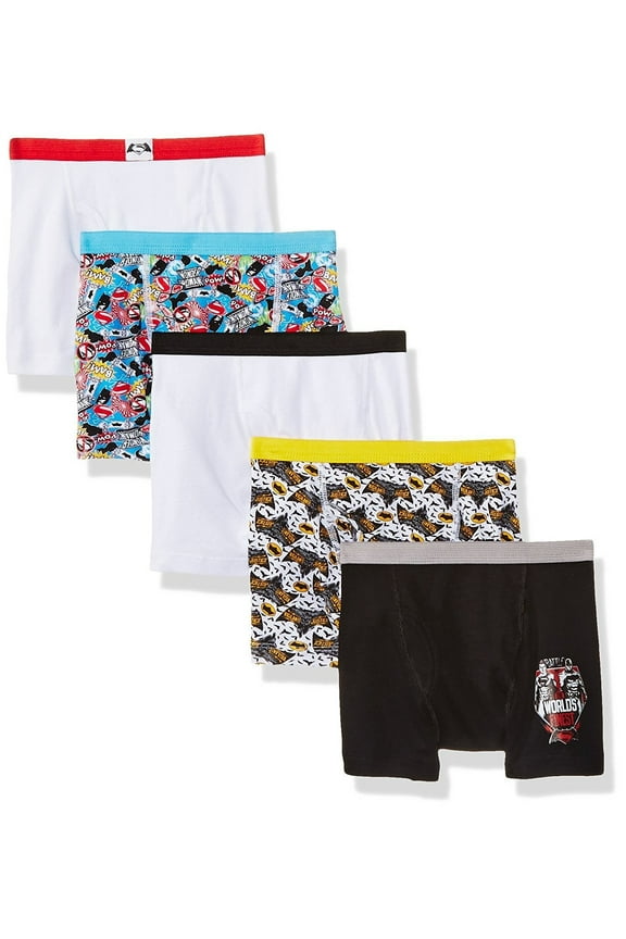 DC Comics Dawn of Justice, Boys Underwear, 5 Pack Boxer Briefs (Little Boys & Big Boys)