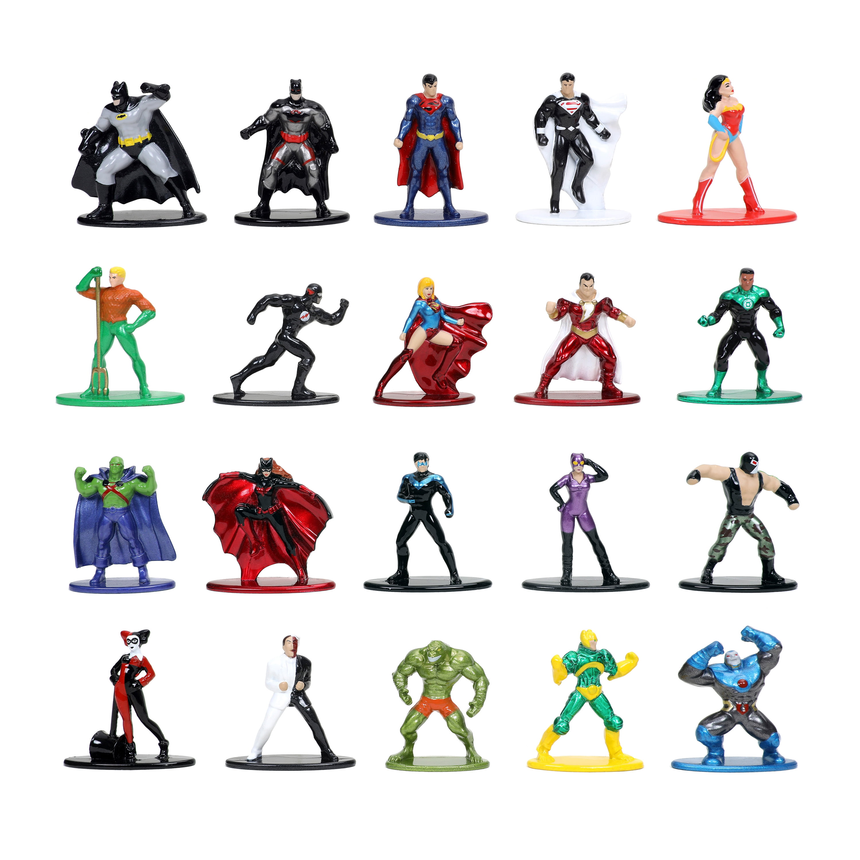 DC Comics DieCast Metal Collectible Action Figure Set, 20 Pieces