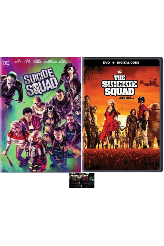 DC Comics Double Feature SUICIDE SQUAD 1 One & 2 TWO DVD Set Includes Harley Quinn Art Card New