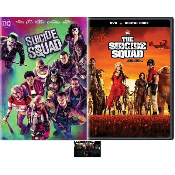 DC Comics Double Feature SUICIDE SQUAD 1 One & 2 TWO DVD Set Includes Harley Quinn Art Card New