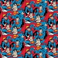 thumbnail image 1 of DC Comics Fabric Superman Fabric Crowd in Multi Cotton Fabric, 1 of 1