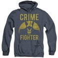 thumbnail image 1 of DC Comics Fight Crime Adult Heather Hoodie Sweatshirt Navy, 1 of 1