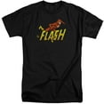 thumbnail image 1 of DC Comics Flash 8 Bit Flash S/S Adult Tall Black, 1 of 1