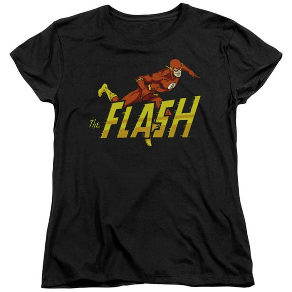 DC Comics Flash 8 Bit Flash S/S Women's T-Shirt Black