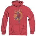 thumbnail image 1 of DC Comics Flash Circle & Stars Adult Heather Hoodie Sweatshirt, 1 of 1