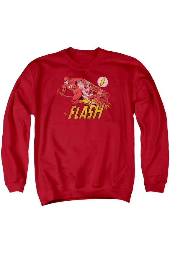 DC Comics Flash Crimson Comet Adult Crewneck Sweatshirt Red