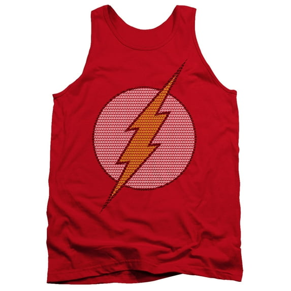 DC Comics Flash Flash Little Logos Adult Tank Top Red