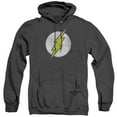 thumbnail image 1 of DC Comics Flash Flash Logo Distressed Adult Heather Hoodie Sweatshirt Black, 1 of 1